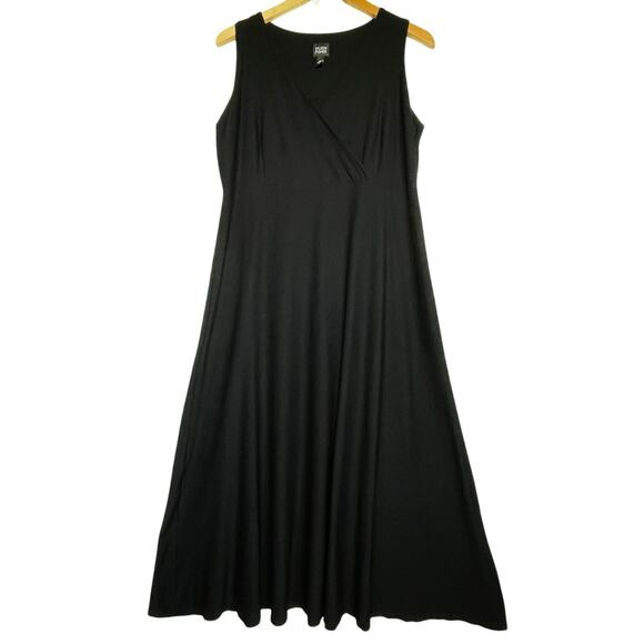 Eileen Fisher Dresses & Skirts - EILEEN FISHER Vintage Made in the USA Women’s Black Knit Maxi Dress